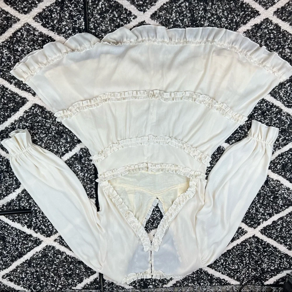 Deep V-neck Fit&Flare Dress (NWOT) Meduim - Picture 2 of 12